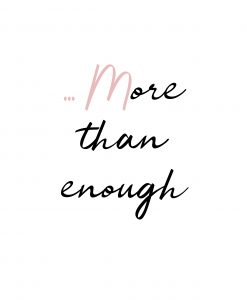 Enough Poster - Pink