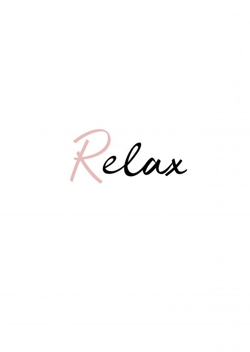 Relax Poster - Pink