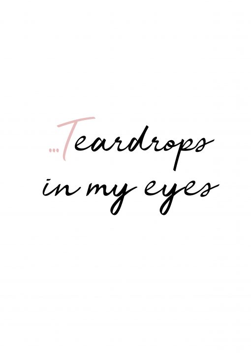 Teardrops Poster - Pink