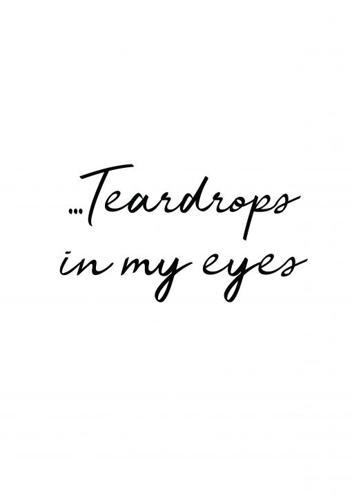 Teardrops Poster