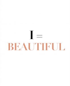 I=Beautiful Poster - Pink