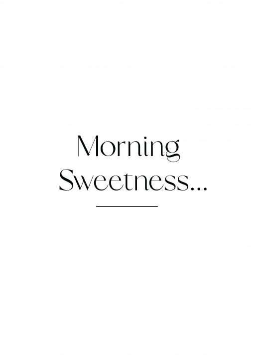 Morning Sweetness Poster