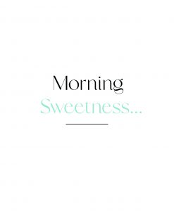 Morning Sweetness Poster - Blue