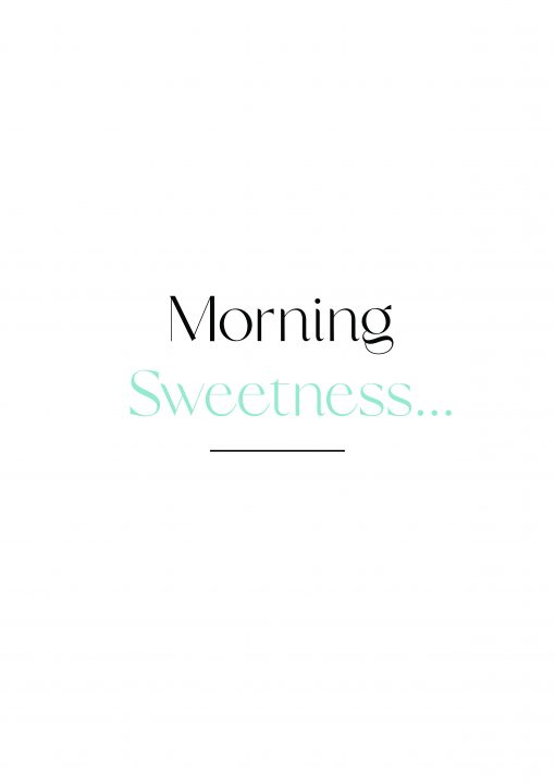 Morning Sweetness Poster - Blue