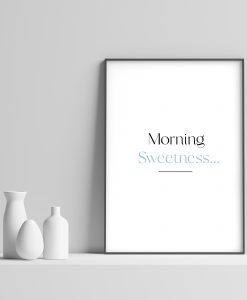 Morning Sweetness Poster - Blue