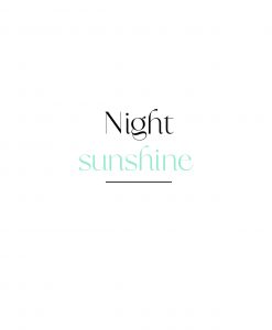 Night Sunshine Poster - Blue