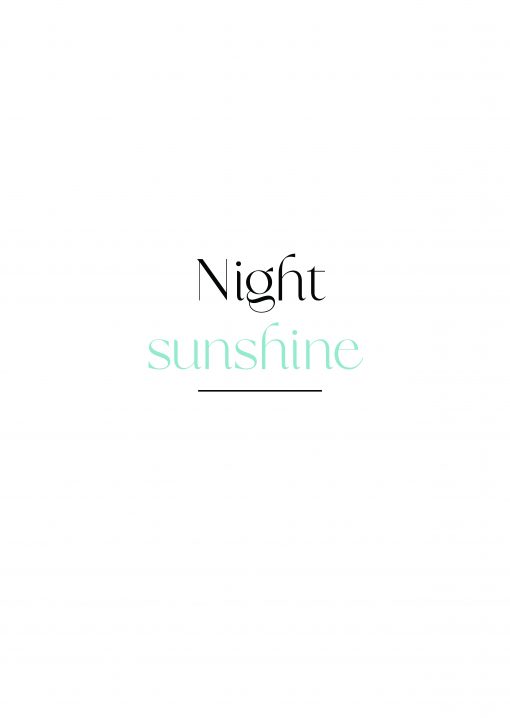 Night Sunshine Poster - Blue
